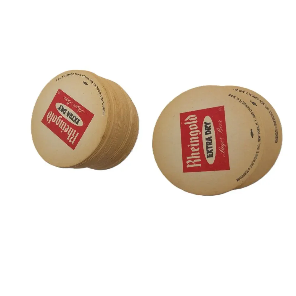 Vintage Rheingold and Knickerbocker Beer Coasters Breweriana Stack Over 100